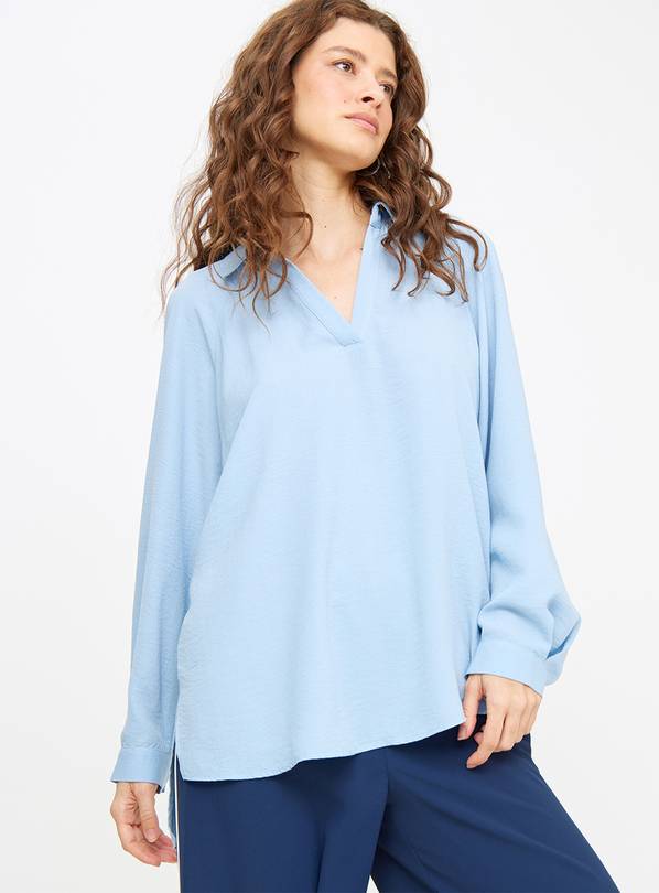 Blue Chambray Long Sleeve Shirt 26
